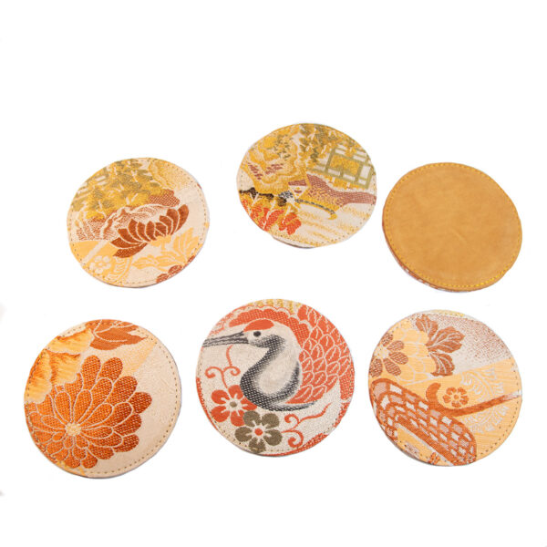 Japanese Kimono Coasters Set - Image 2
