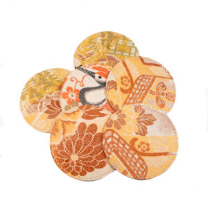 Japanese Kimono Coasters Set