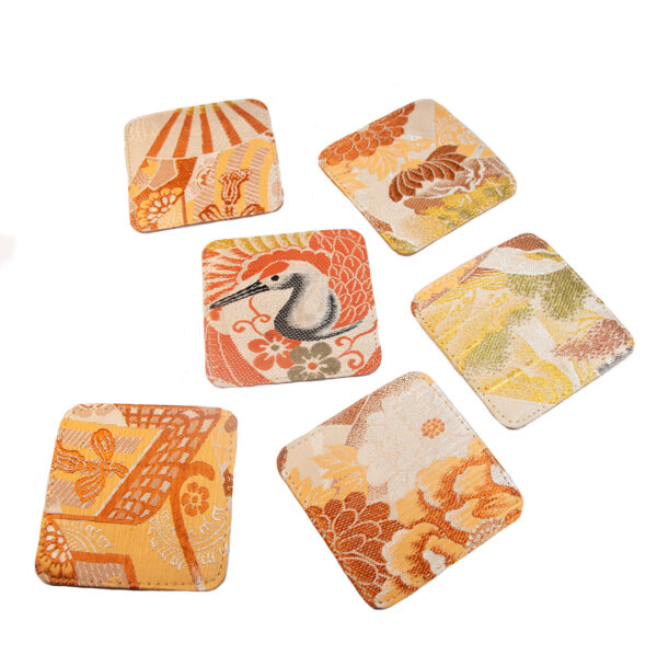 Japanese Kimono Coasters Set - Image 2