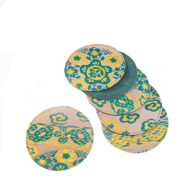 Japanese Kimono Coasters Set - Image 2